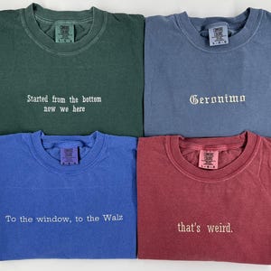 Custom Embroidered T-Shirt, Personalized Mom Gift, Bridal Party Apparel, bulk order