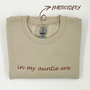 Custom Embroidered Sweatshirt with Personalized Text, Custom Name Sweatshirt Gift, Minimalist Embroidery Sweater, Gift For Her, Halloween