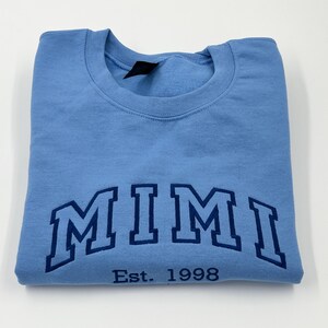 Custom Embroidered Sweatshirt, Personalized Hoodie, Gildan Cotton Blend Apparel image 4