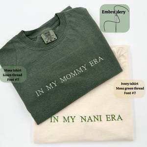 Custom Embroidered T Shirt, Personalized Embroidered T-Shirts, Custom Embroidered Comfort Colors Tshirt, Mom Gifts Shirt, Gift for Her