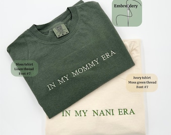 Custom Embroidered T Shirt, Personalized Embroidered T-Shirts,  Bride / Bridal Party Gifts, Anniversary / Birthday Gift Shirts, Gift for Her