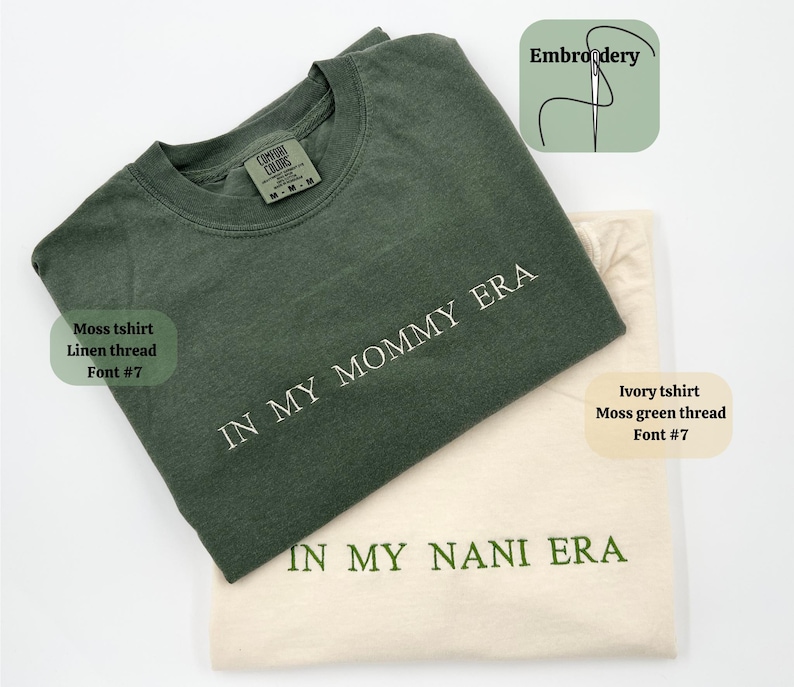 Custom Embroidered T-Shirt, Personalized Mom Gift, Bridal Party Apparel