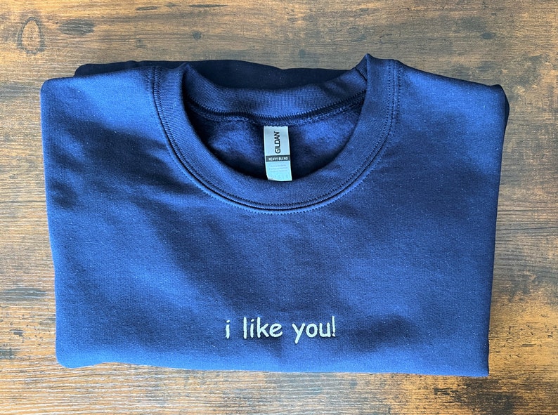 Custom Embroidered Sweatshirts Personalized Text Sweatshirt Oversized Vintage Sweatshirt Personalized Weddings Matching Friends image 5