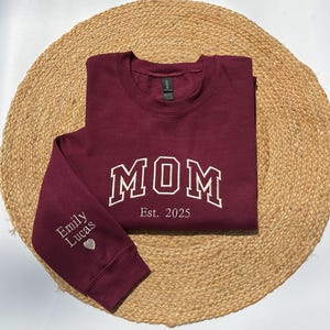 Custom Embroidered Sweatshirt, Personalized Hoodie, Gildan Cotton Blend Apparel image 6