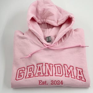 Custom Embroidered Sweatshirt, Personalized Hoodie, Gildan Cotton Blend Apparel image 9