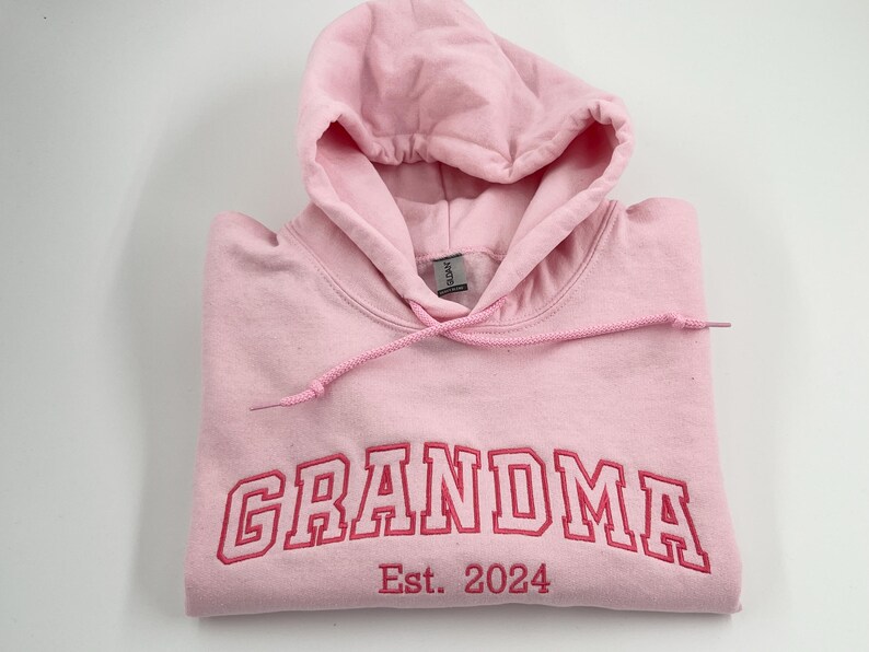 Custom Embroidered Sweatshirt, Personalized Hoodie, Gildan Cotton Blend Apparel image 9