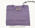 Personalized Comfort Colors T-Shirt, Custom Embroidered T-Shirts, Embroidered Comfort Colors Tee, Custom Embroidery, Christmas Embroidery