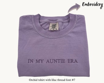 Personalized Comfort Colors T-Shirt | Custom Embroidered T-Shirts | Embroidered Comfort Colors Tee | Mom Gifts Shirt | Mothers Day Gift