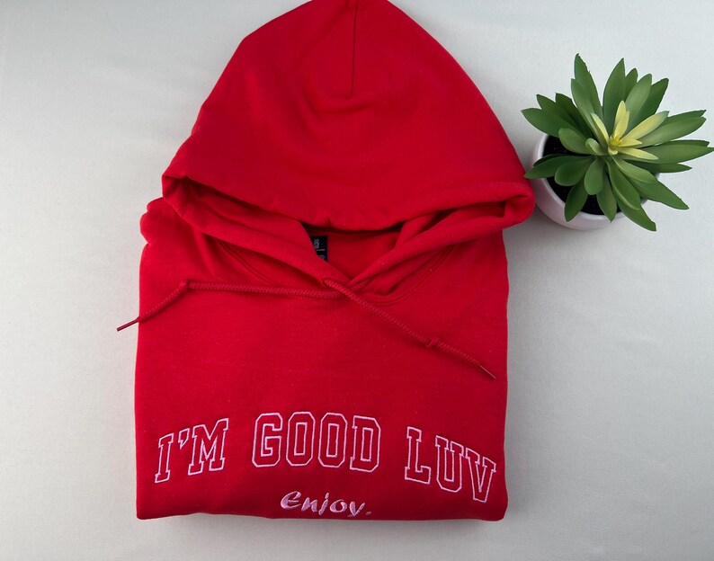 Custom Embroidered Sweatshirt, Personalized Hoodie, Gildan Cotton Blend Apparel image 5