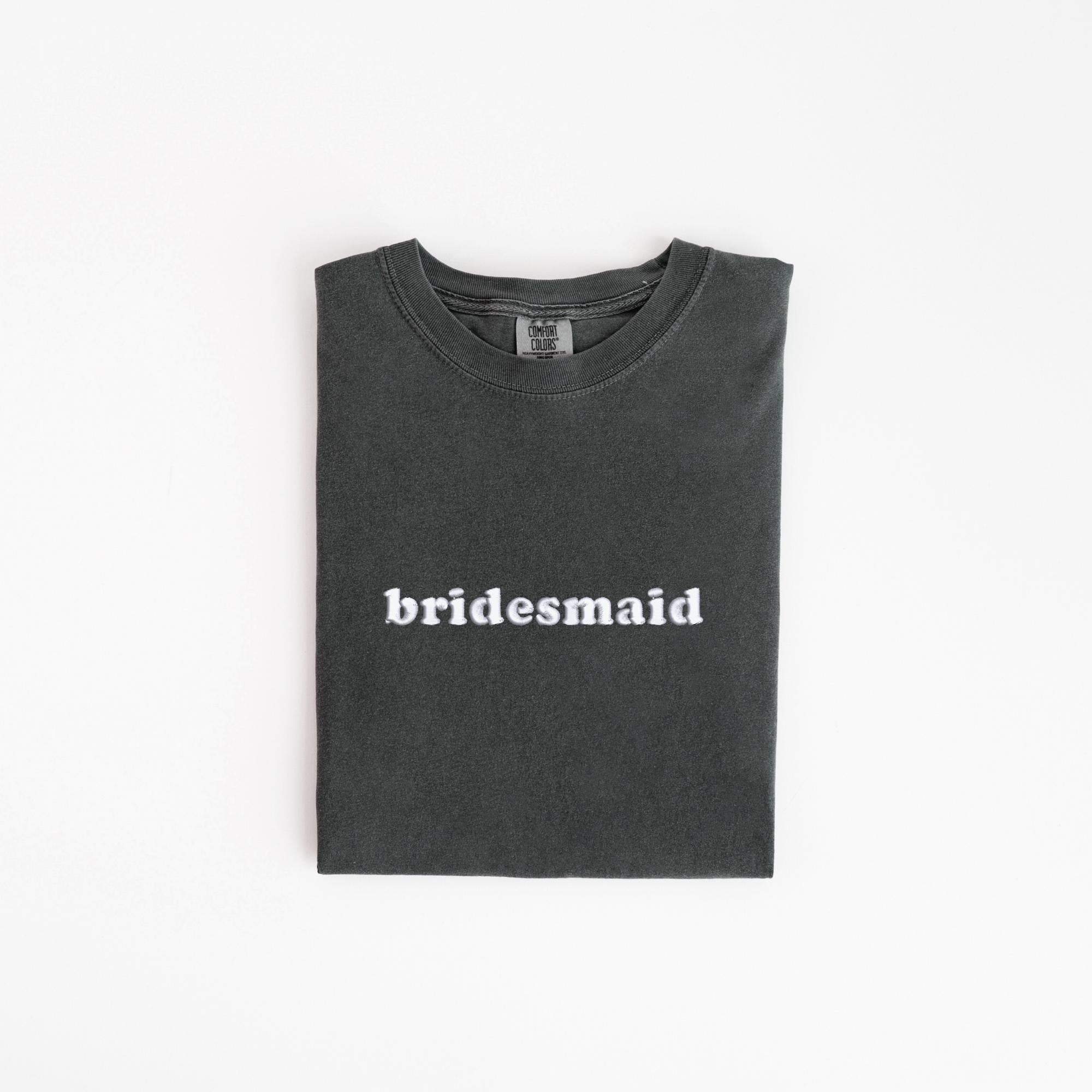 Custom Embroidered Comfort Colors Tshirt, Personalized Embroidered Shirt, Minimalistic Your Text Tee, Varsity Embroidery Outfit, Mothers day