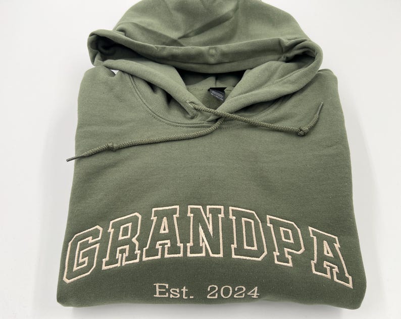 Custom Embroidered Sweatshirt, Personalized Hoodie, Gildan Cotton Blend Apparel image 8