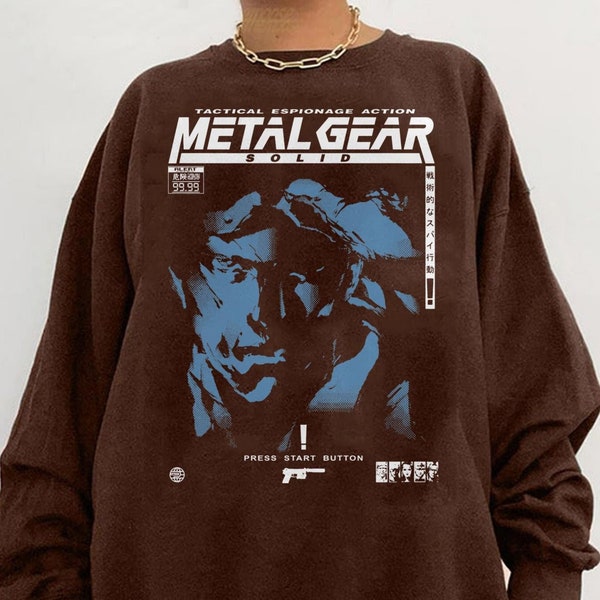 MGS1 - Snake shirt, Metal gear Solid retro shirt, Gift for fans