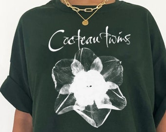 Cocteau Twins Floral retro shirt, Cocteau Twins  indie shoegaze shirt