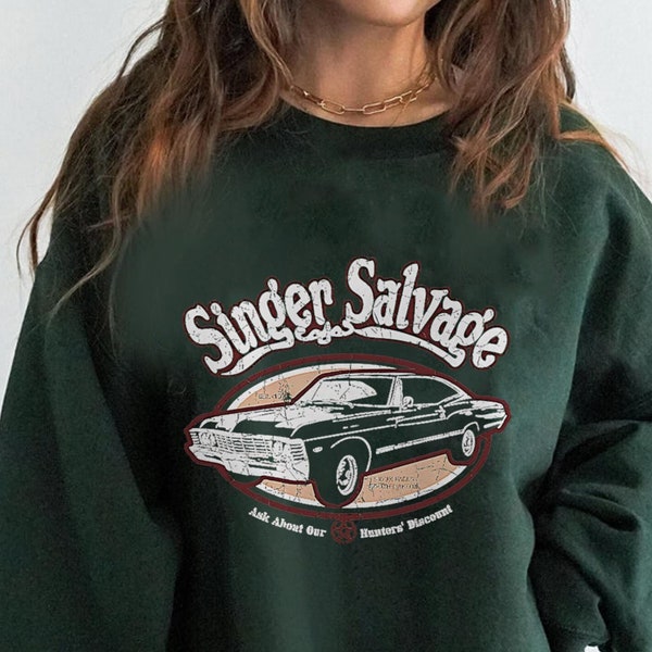 Supernatural Impala Singer Salvage SPN Inspired Tee, Shirt SPN