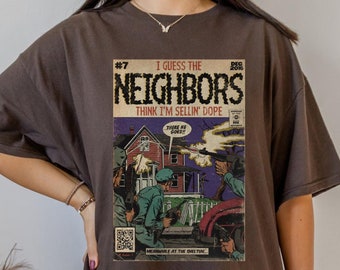 T-shirt Neighbours inspiré d'une bande dessinée