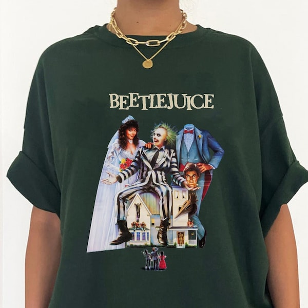 Beetlejuice 1988 Camisa de película, Camisa Vintage Horror Beetlejuice