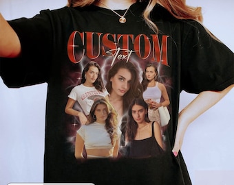 Benutzerdefiniertes Bootleg Rap T-Shirt, individuelles Foto - Vintage Grafik 90er Jahre Tshirt, individuelles Foto Shirt, CUSTOM Ihre eigene Bootleg-Idee hier, fügen Sie Ihr Design ein