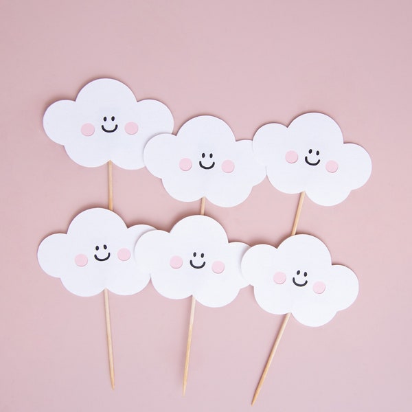 Cloud Cupcake Topper - Etsy
