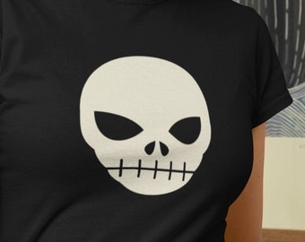 Skull Graphic T-Shirt, Goth Unisex Tee