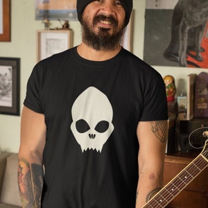 Alien Skull T Shirt, T Shirt, shirt, Gift for Men, Gift for Women, Cool Shirt, Skull, Goth, UFO, UAP, Alien,