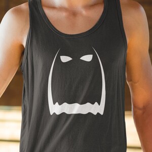 Unisex, Jersey Tank Top, Ghost, Halloween, for Her, for Him, Tank, Spooky, Haunted, Spirit, Apparel, Clothing, Scary,
