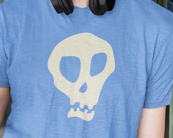 Skull Graphic T-Shirt, Goth Style, Unisex Cotton Tee