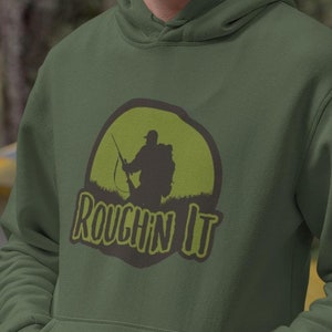 Unisex, Hoodie, Roughn It, Hunter
