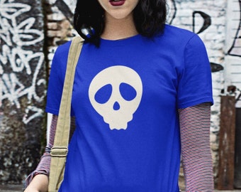Skull Graphic T-Shirt, Goth Style