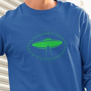 Unisex Long Sleeve Shirt UFO, Gift for Men, Gift for Women, UFO, UAP, Spaceship, Aliens