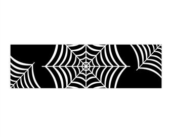 Bumper Sticker, Spider Web, Sticker, Gift for him, Gift for Her, Art, Halloween, Web, Spiders