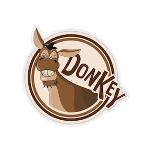 Kiss-Cut Sticker Donkey, Gift for Poker Players, Poker, Cards, Gambling, Holdem, Funny, Poker Theme,