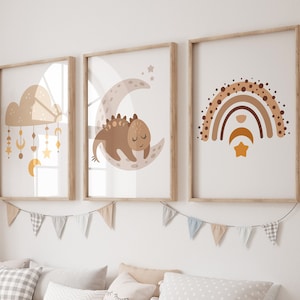 Set of 3 dinosaur prints,Dino decor,Baby boy nursery,Toddler boy prints,Kids room print,Modern nursery,Boho print,Dino nursery,Dino print
