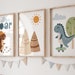 Set of 3 Dinosaur Nursery Prints,dinosaur Nursery,nursery Decor,baby ...
