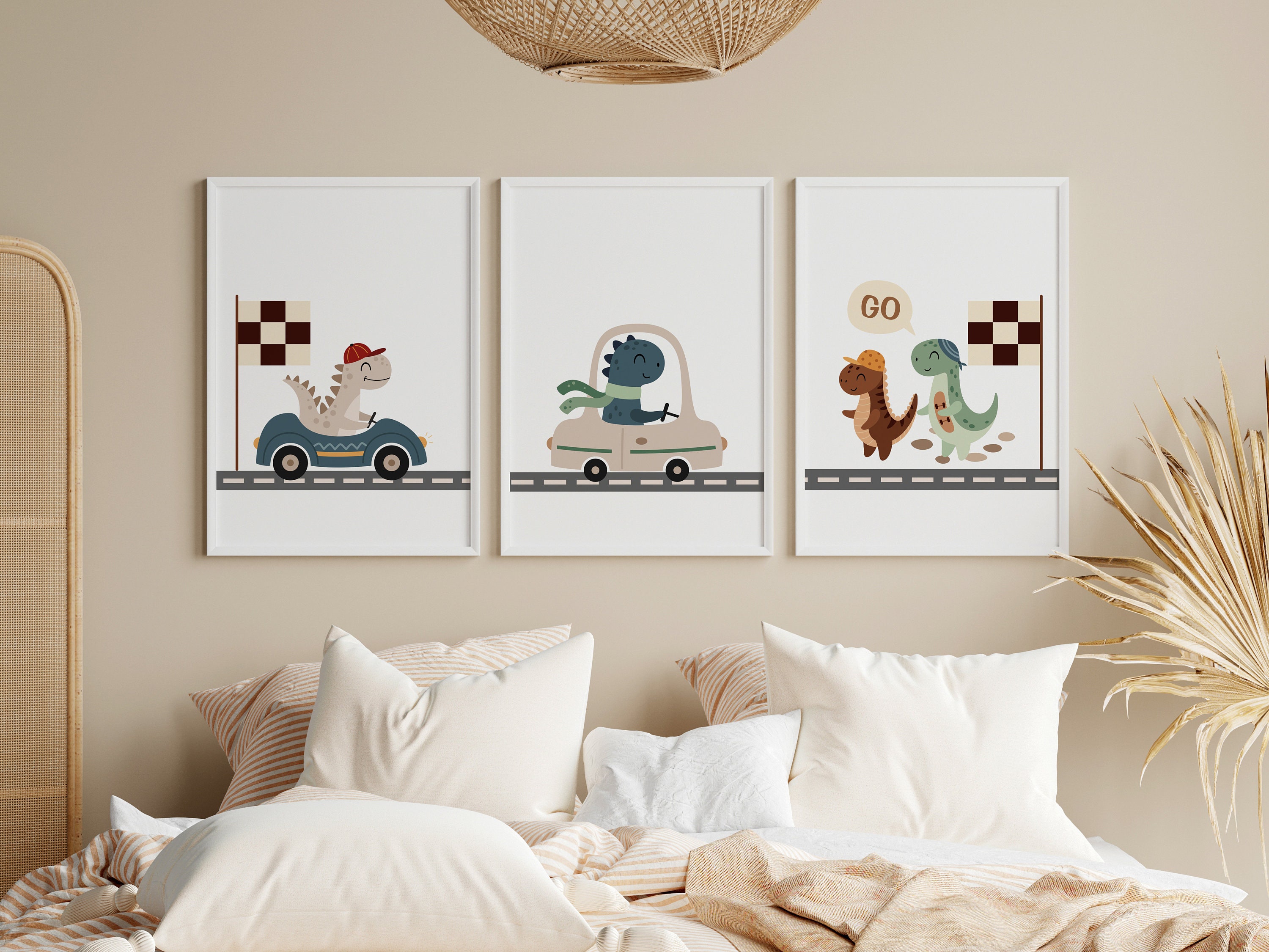 Set of 3 Dinosaur Nursery Prints,dinosaur Nursery,nursery Decor,baby ...