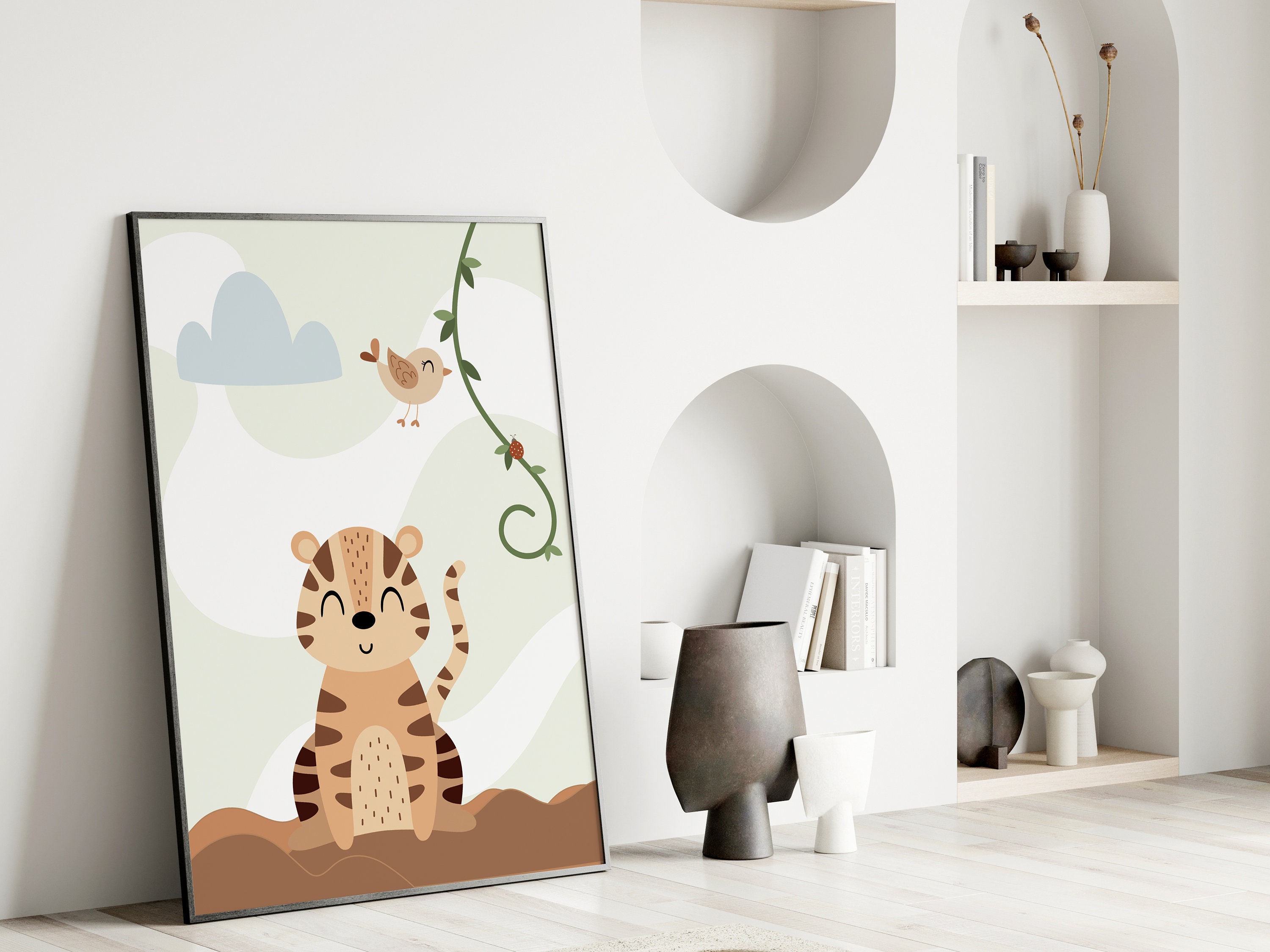Set of 6 Safari Nursery Prints,safari Nursery Decor,nursery Wall Art ...