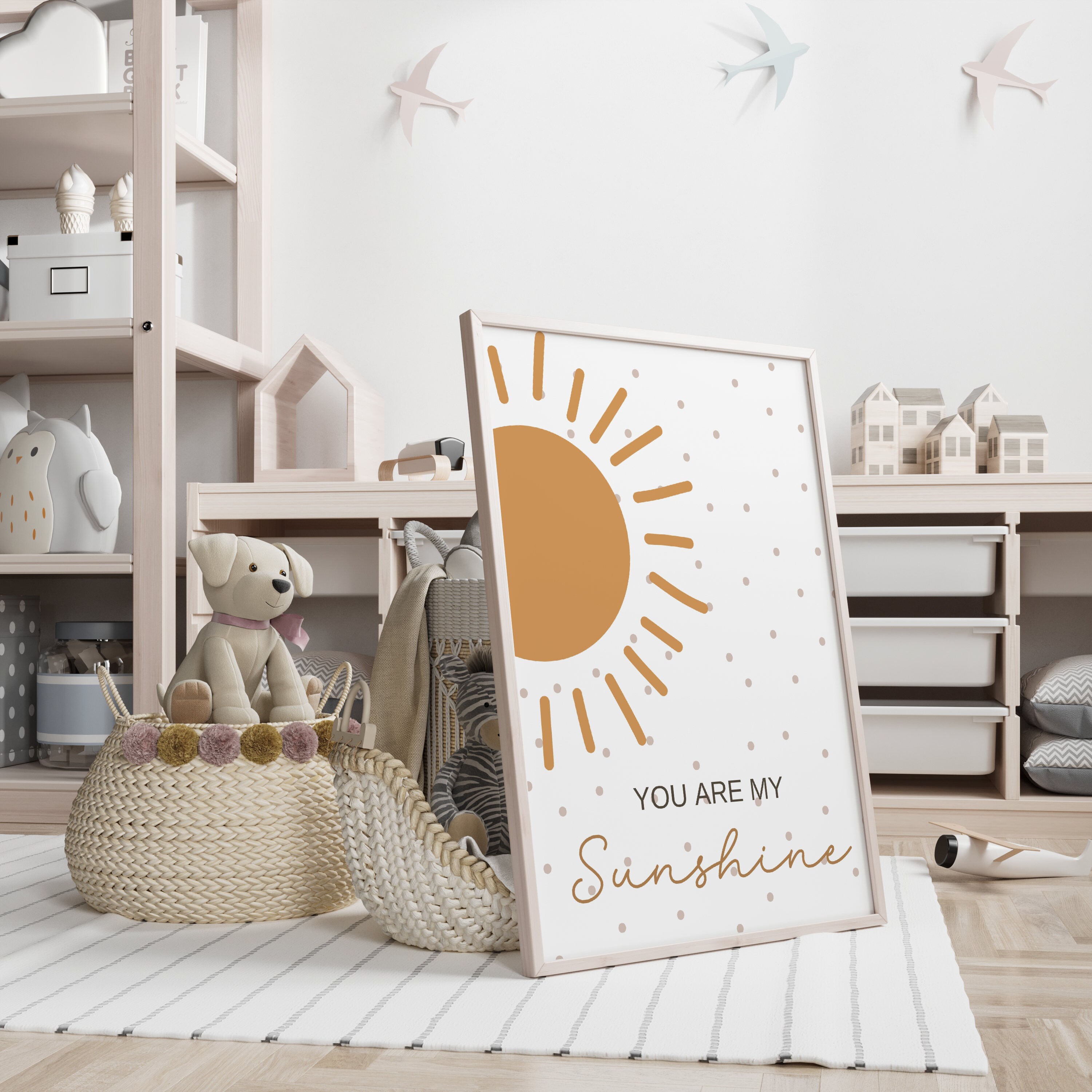 Set of 3 You Are My Sunshine Nursery Print,nursery Print,sun Print ...