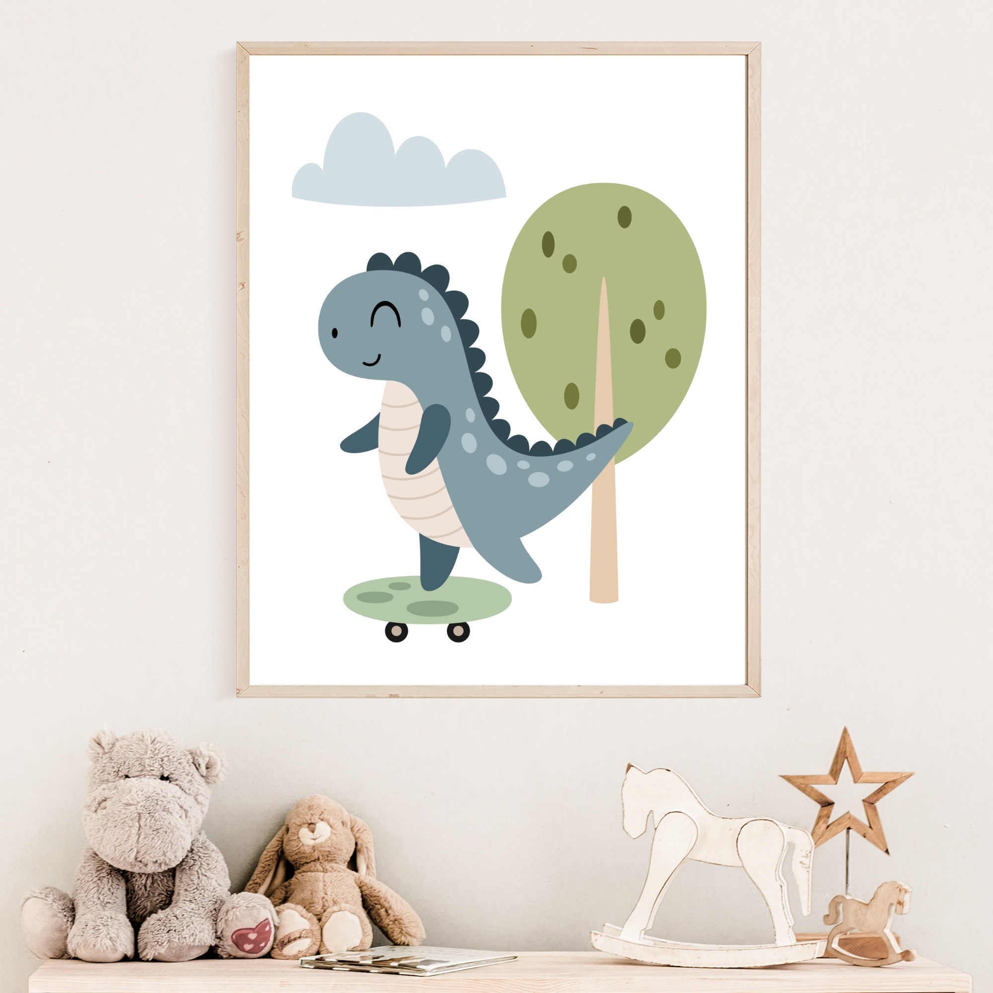 Set of 3 Dinosaur Nursery Prints,dinosaur Nursery,nursery Decor,baby ...