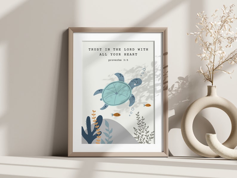 Set of 3 Christian Nursery Wall Art,bible Verse Wall Art,scripture Wall ...