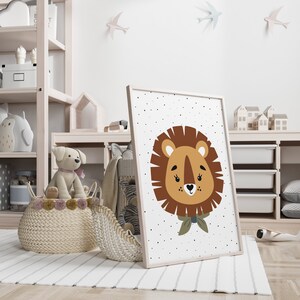 Set of 6 Printables Safari Nursery Animals,safari Animal Prints,baby ...