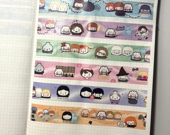 Wonton In A Million Wizards and Witches Scenes Washi Tape Samples