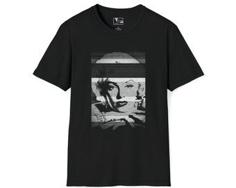 Marilyn Monroe Black Stripe T-Shirt