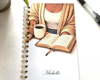 Personalized Black Woman Notebook: Inspirational Soft Cover Journal