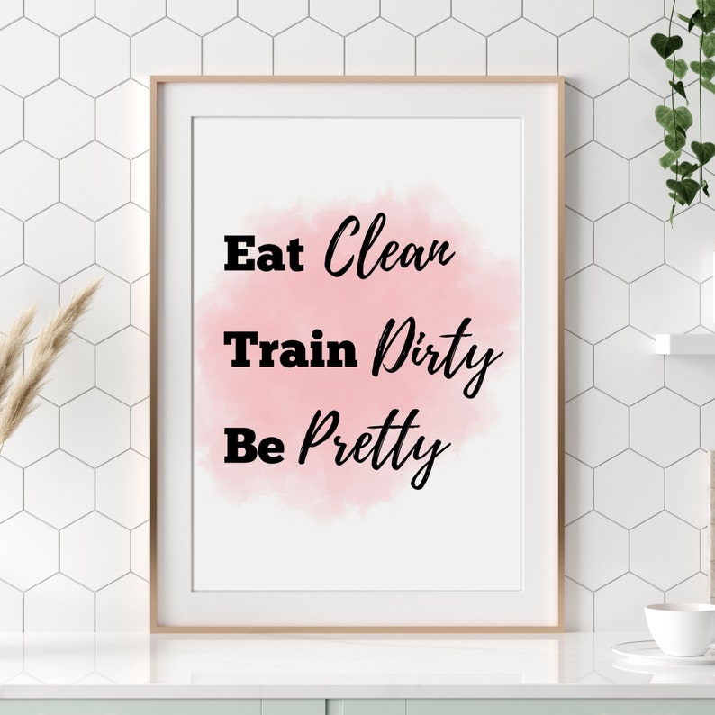 Gym Motivation Poster for Home Gym Wall Art Workout Motivation Poster