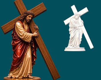 Jesus Christ STL | High Detail Sculpture,OBJ, png files, CNC routers, 3D printing