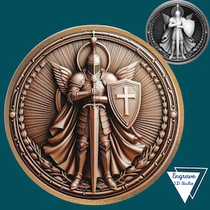 Armor of God STL File | embossing | Depth, Height Map | CNC | Resin | laser engraving