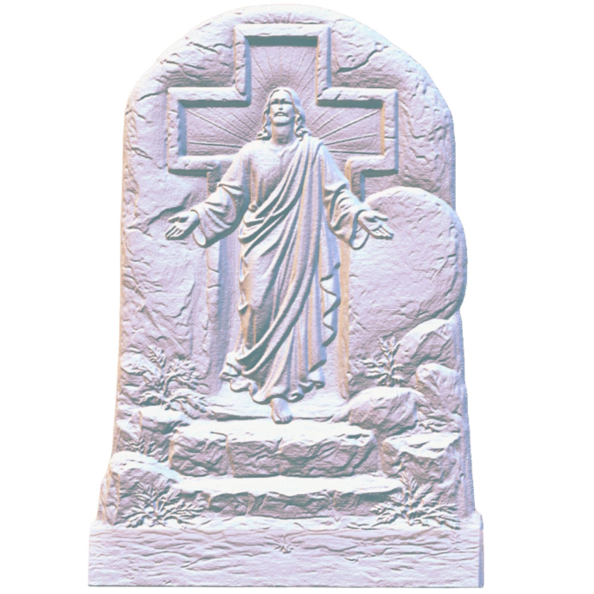 Christ is Risen STL, OBJ, Png,files, CNC Routers, 3D Printers,laser ...