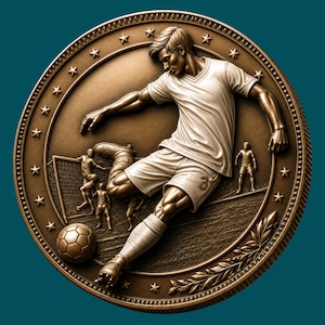 Fotbollsspelare 3D STL Djup, Höjdrelief | Laserskärning | Prägling | Gravyr | 3D-utskrift