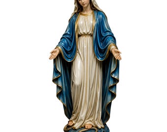 Our Blessed Virgin Mary Sculpture,  STL, OBJ, png files, CNC routers, 3D printing
