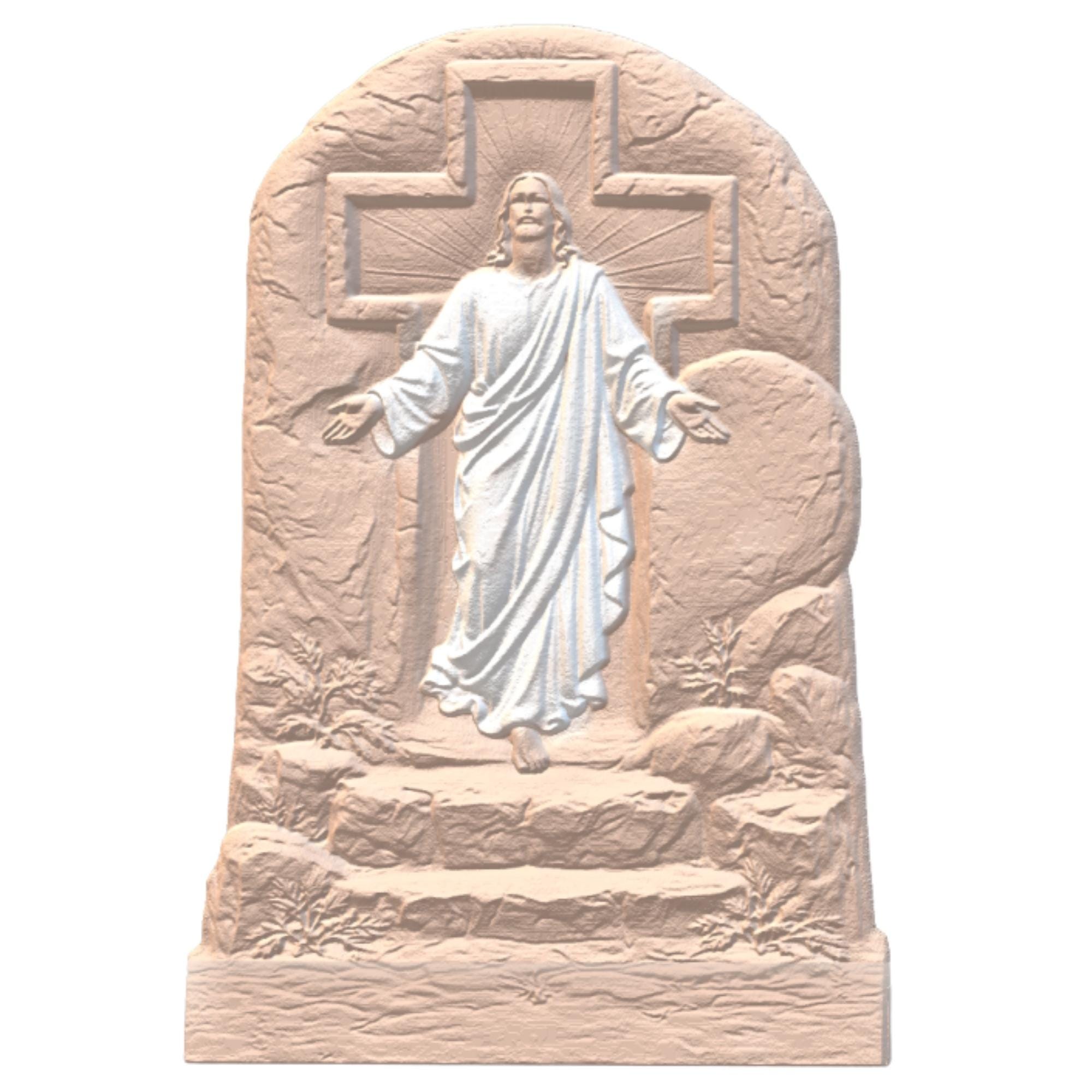 Christ is Risen STL, OBJ, Png,files, CNC Routers, 3D Printers,laser ...