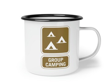 Camping Mug, Hiking Mug, Outdoors Mug, Nature Mug, Explore Mug, Camp Site Mug, Enamel Camp Cup